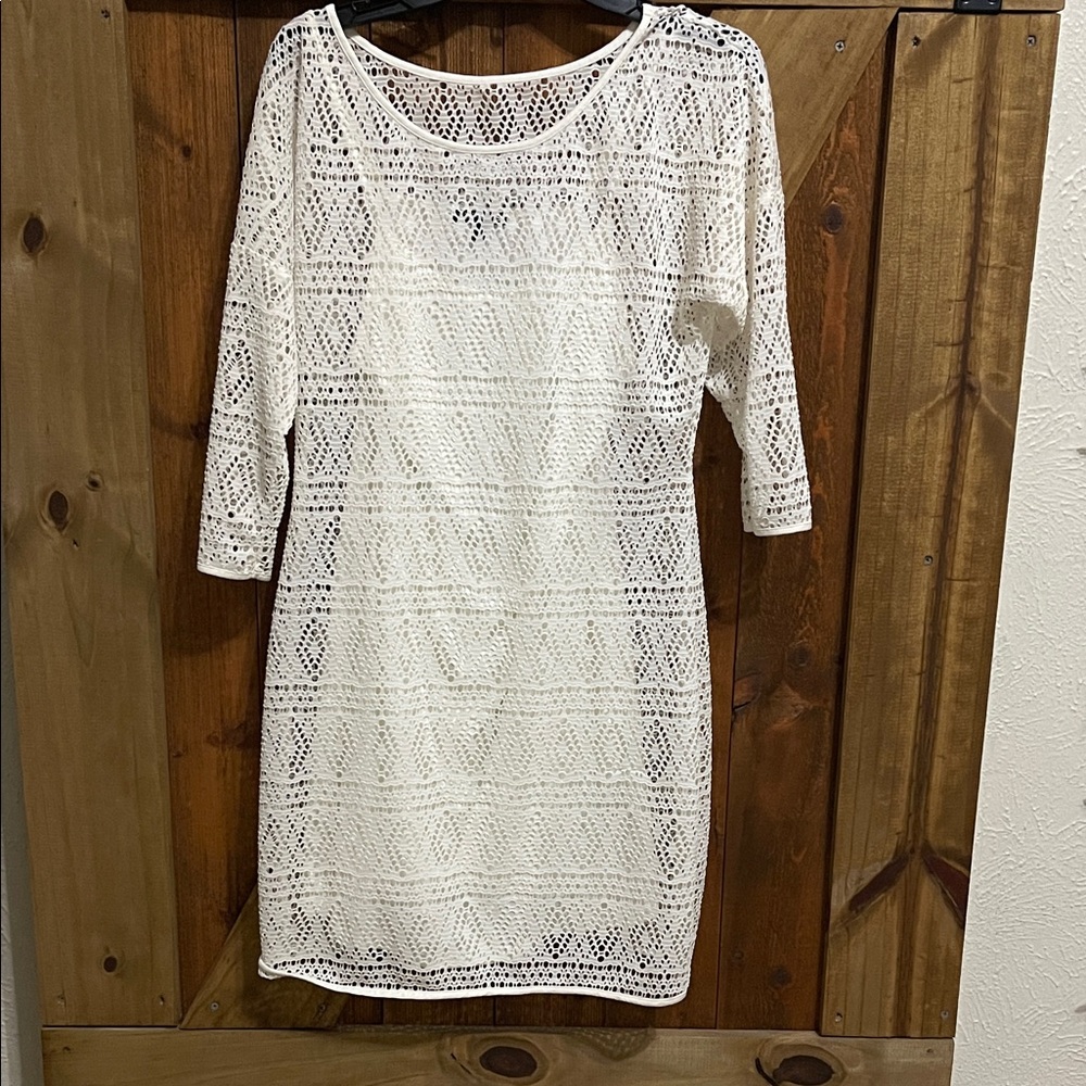 Express White Lace Dress